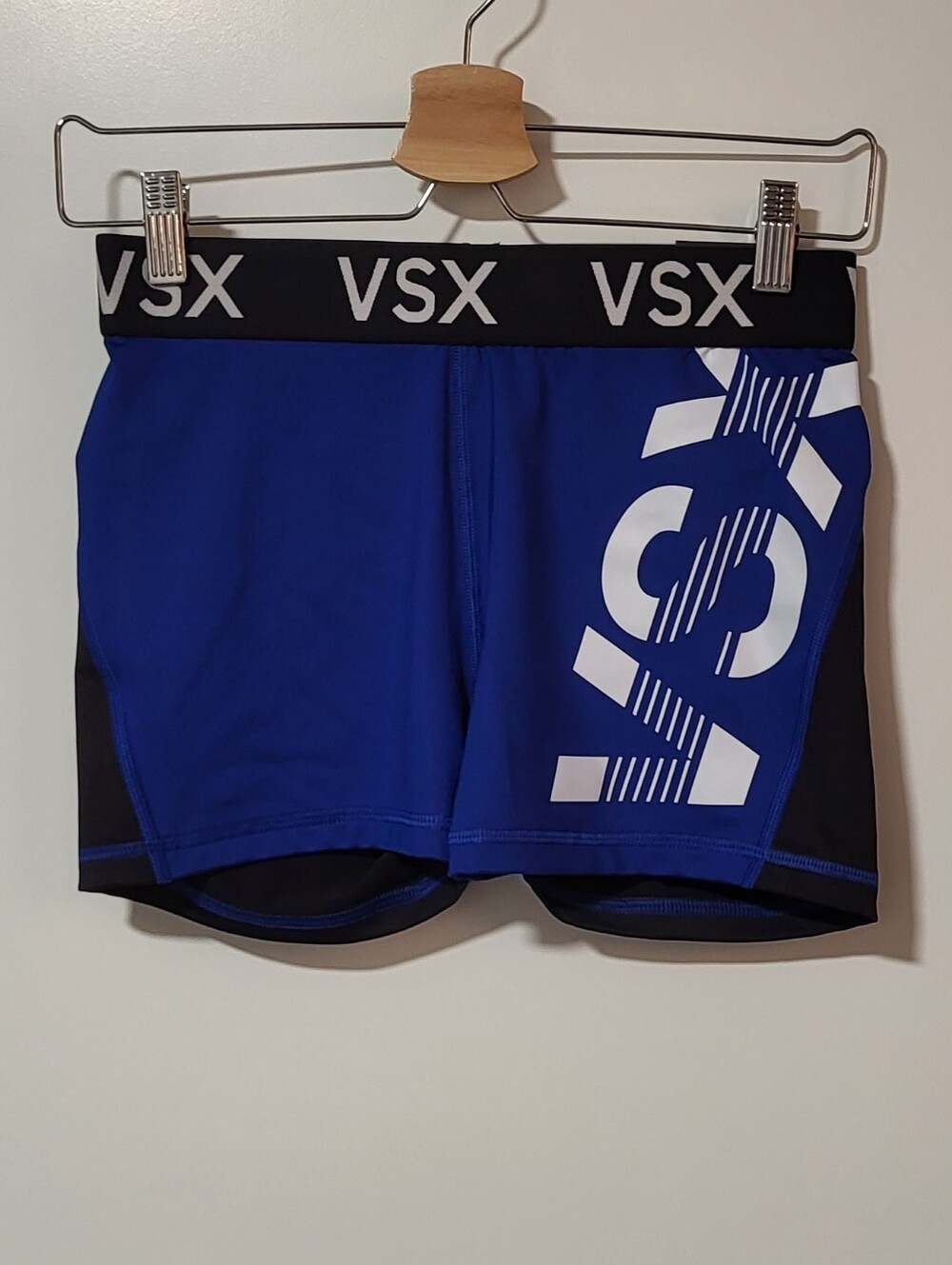 Victoria's Secret VSX Blue Black Athletic Shorts
